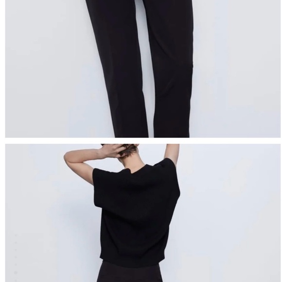 Zara Black Tailored Trousers NWT Women’s Size 2 - Picture 4 of 5